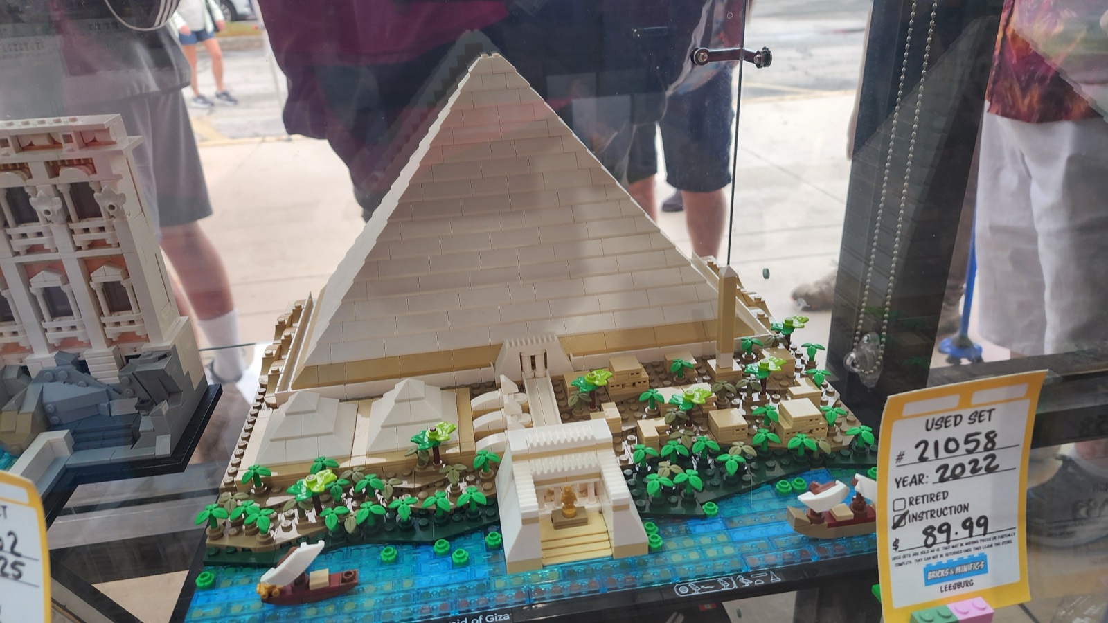 The Great Pyramid of Giza  -  used set #21058, $89.99 with yellow B&M price tag