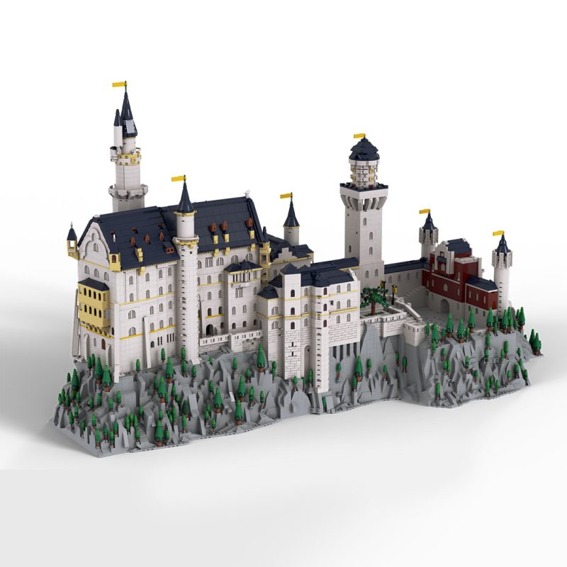 Neuschwanstein Castle  -  side elevation