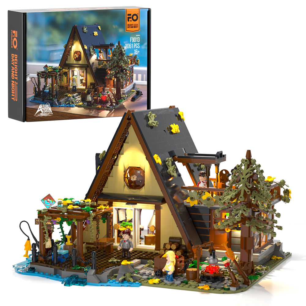 Lumibricks F9013 A-Frame Cabin