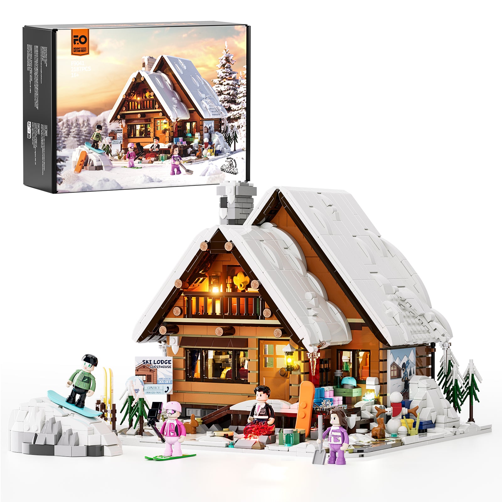 Lumibricks F9041 Ski Lodge