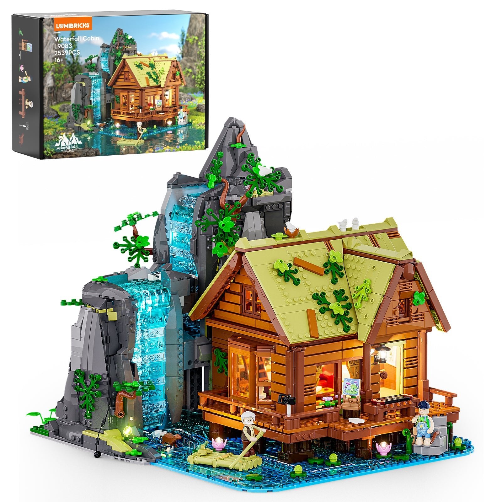 Lumibricks L9083 Waterfall Cabin