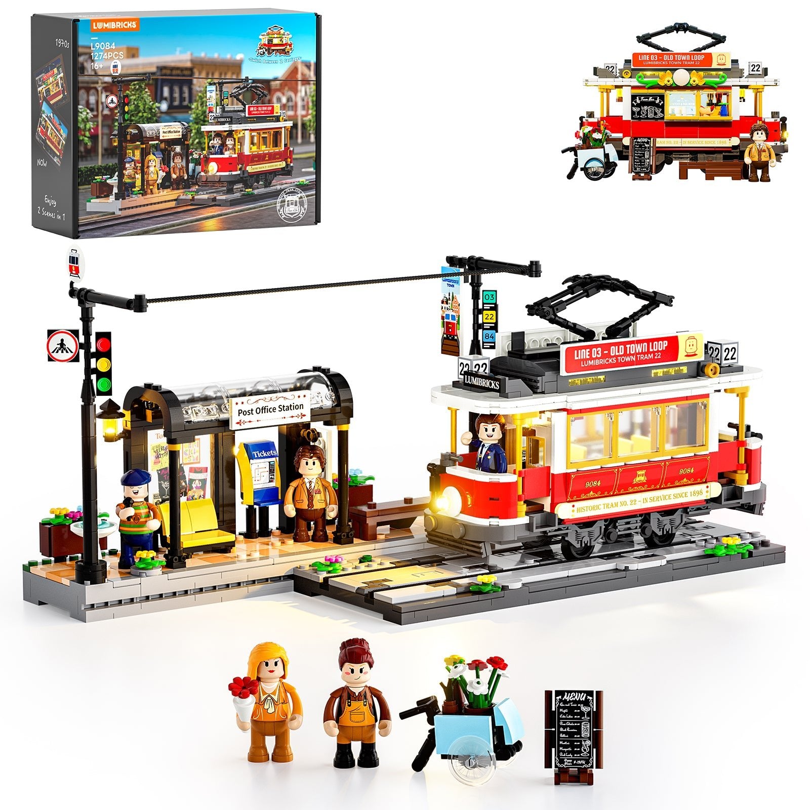 Lumibricks L9084 Heritage Tram